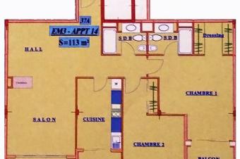 Appartement Luxueux 134 m2  Casablanca au Maroc